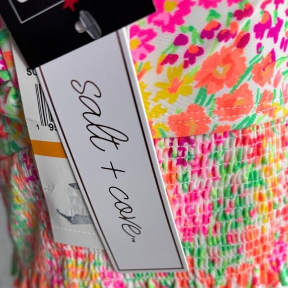 Salt + Cove Juniors' Sun Garden Smocked Cami Bikini Top Multicolor Small NWT's. - Picture 6 of 8